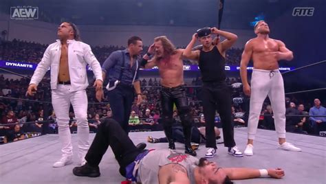 Aew Dynamite Results Chris Jericho Cheats To Defeat Santana Rey Fenix Defeats Dante Martin To