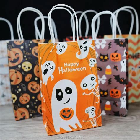 Happy Halloween Party Favor Bags Candy Cookie Bread Nuts Bag For Biscuits Snack Baking Package