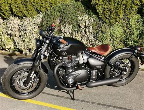The first two generations, by the defunct triumph engineering in meriden, west midlands, england. Seat for Triumph Bonneville Bobber, Bobber Black ...
