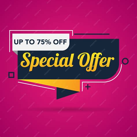 Premium Vector Special Offer Sale Promotion Banner Template