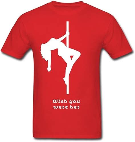 printshirt creativeï¼Œ2015 new men s pole dancer stripper sexy girl t shirts red xx large