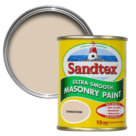 Sandtex Sandstone Beige Smooth Masonry Paint L Tester Pot