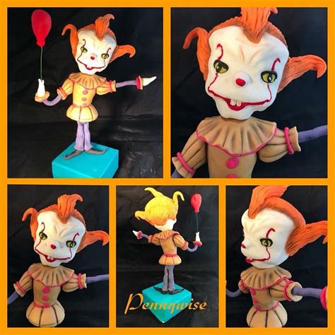 Pennywise Decorated Cake By Top Pie Design Cakesdecor