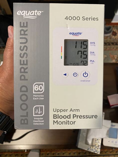 Equate 4000 Series Upper Arm Blood Pressure Monitor Open Box Ebay