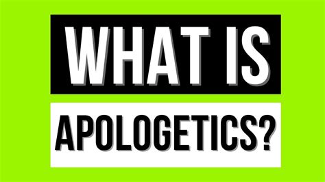 What Is Apologetics Youtube