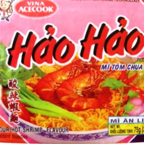 Vina Acecook Haohao Mi Tom Chua Cay Sour Hot Shrimp Flavour （酸辣蝦麺
