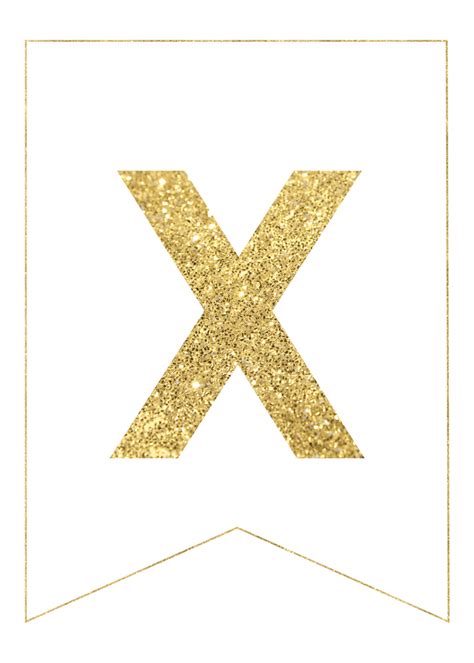 gold free printable banner letters paper trail design
