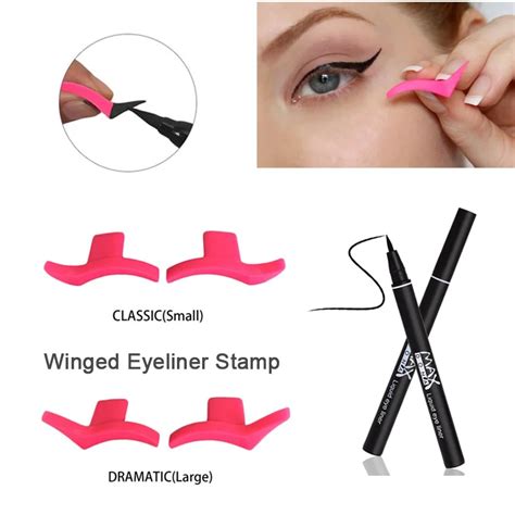 Classic Winged Eyeliner Stamp Dramatic Eyeliner Stencil Make Up Eyeliner Pen Set Wing Eyes