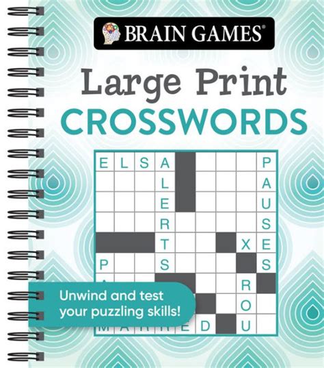 Brain Games Large Print Crosswords Swirls By Pil Staff Other Format