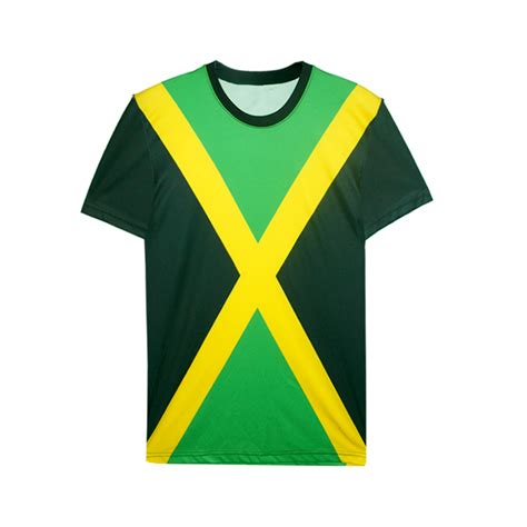 Kids Performance Jamaica Flag All Over Printed Tee Sun Island