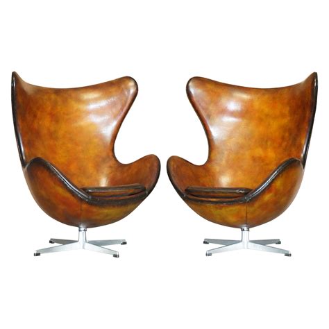 pair of totally restored original 1963 fully stamped fritz hansen egg chairs at 1stdibs