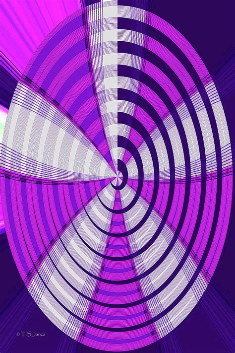 Purple Metal Panel Abstract Digital Art By Tom Janca