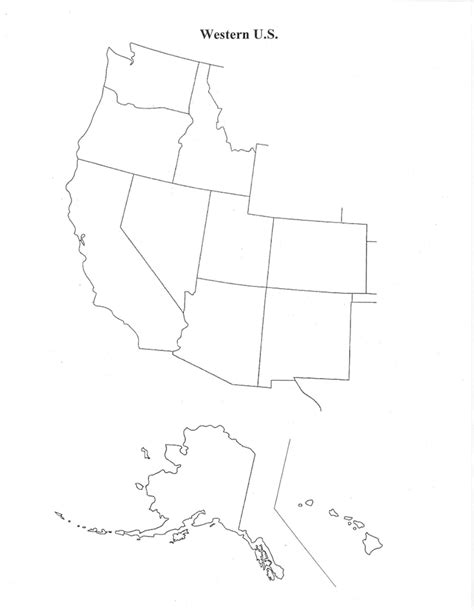 Western Us State Locations And Capitals Diagram Quizlet