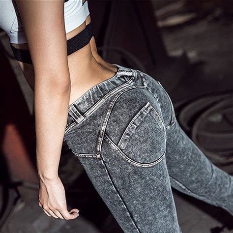 Sexy Hip Women Push Up Pencil Pants Demin Freddy Jeans Elastic Trousers Tight Ebay