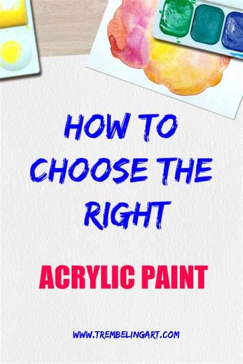 How To Choose The Right Acrylic Paint For Beginners Warm And Cool