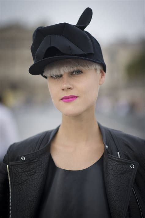 Bangs And A Pixie Look Super Edgy When Paired With An Oversized Cap