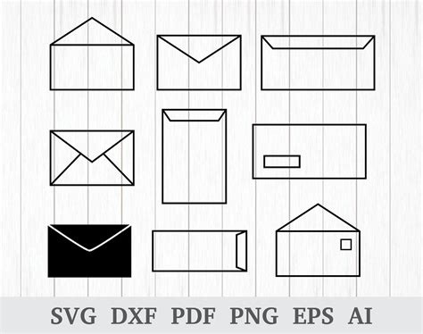 Free Silhouette Svg Envelopes 178 Crafter Files