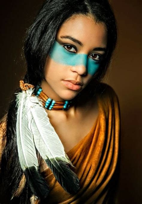 Hermosa IndÍgena Norteamericana Native American Makeup American Indian Girl Native American