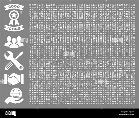 Collection Of 2000 Flat Vector Icons Stock Photo Alamy