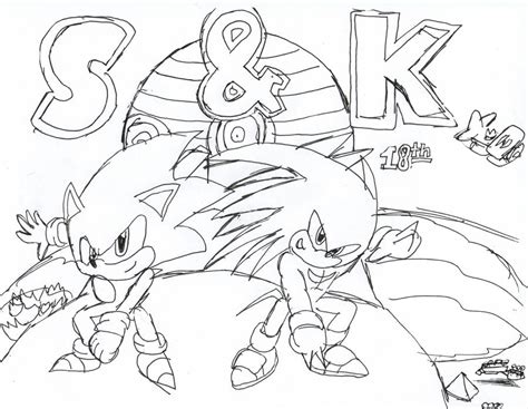 Sonic And Knuckles Colorable By Ashurathehedgehog199 On Deviantart