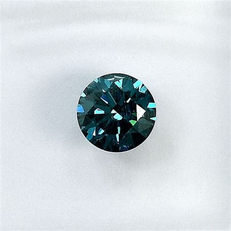 Diamant 050 Ct Brillant Fancy Deep Greenish Blue Catawiki