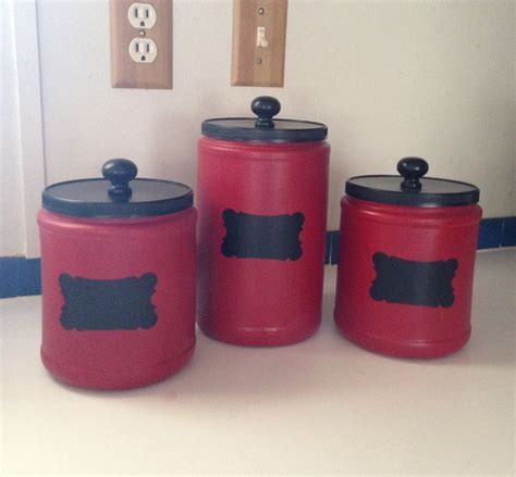 Upcycled Plastic Folgers Coffee Cans And Made Beautiful Canisters By