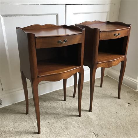 In firearms, parts aside from the action and barrel, such as the grip, stock, butt, and comb. Pair Of French Cherry Wood Bedside Tables - Antiques Atlas