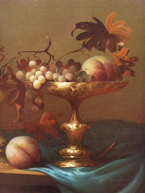 Antiques Atlas Oil Painting Of Still Life Fruit By Jozsef Molnar