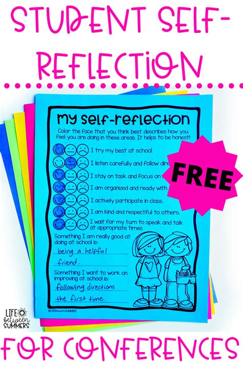 Student Self Reflection Freebie For Conferences Student Reflection