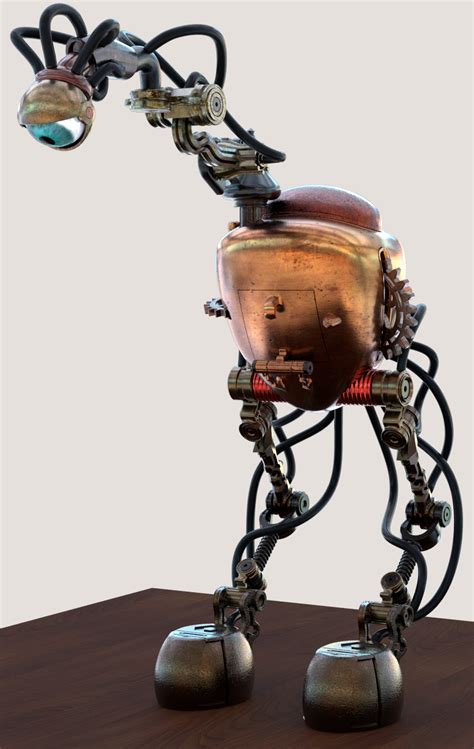 Steampunk Robot Nigel Free 3d Model Mb Dwg Free3d