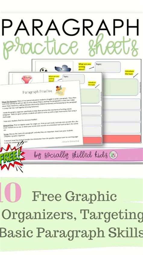 Paragraph Practice Graphic Organizer An Immersive Guide By Socially