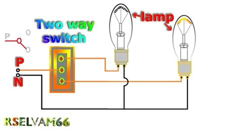 2 way switching means having two or more switches in different locations to control one lamp. how to work electrical two way switch - YouTube