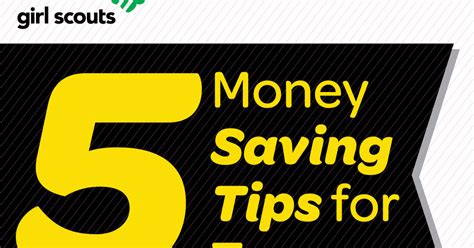 5 money saving tips for teens girl scout blog