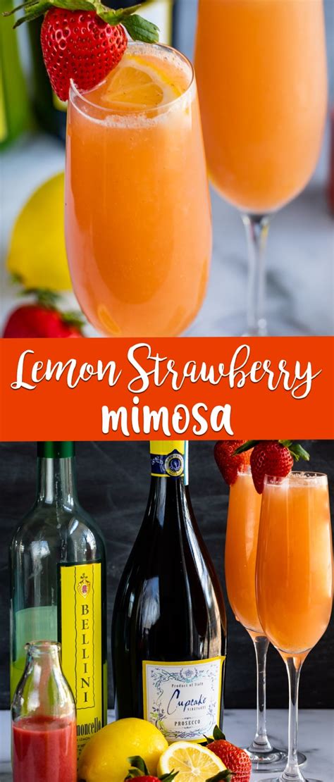 Lemon Strawberry Mimosa Crazy For Crust