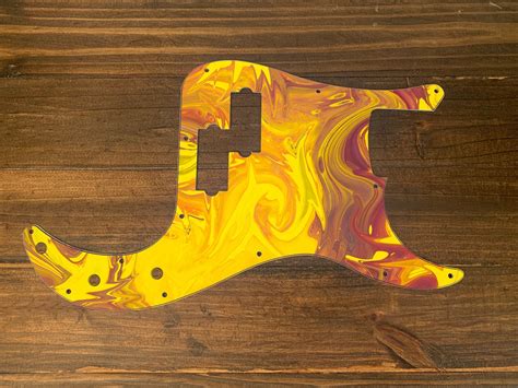 P Bass Graphic Printed Custom Pickguard The Brothers Series Etsy
