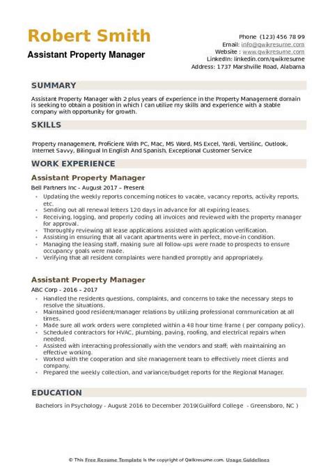 Assistant Property Manager