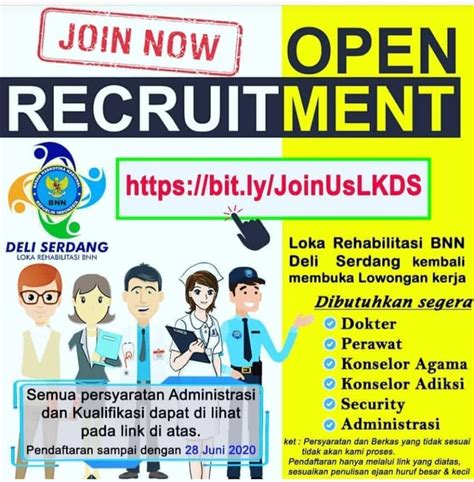 Lowongan Kerja Medan Juni 2020 di BNN Deli Serdang ...