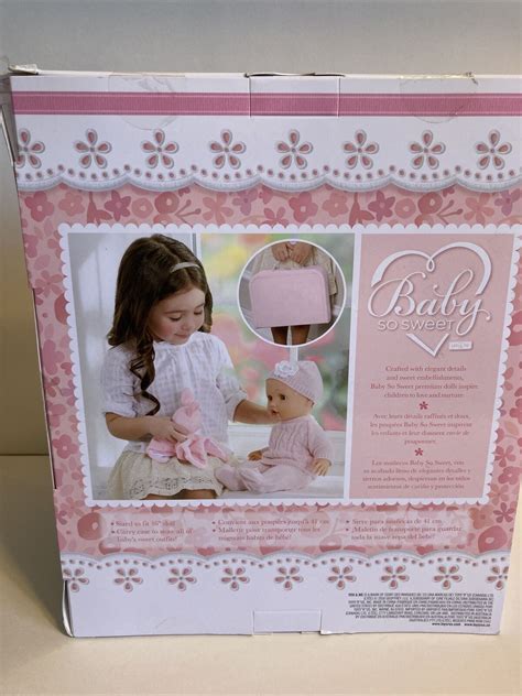 You And Me Baby So Sweet Layette 16 Doll Outfit Lovey Carry Case New