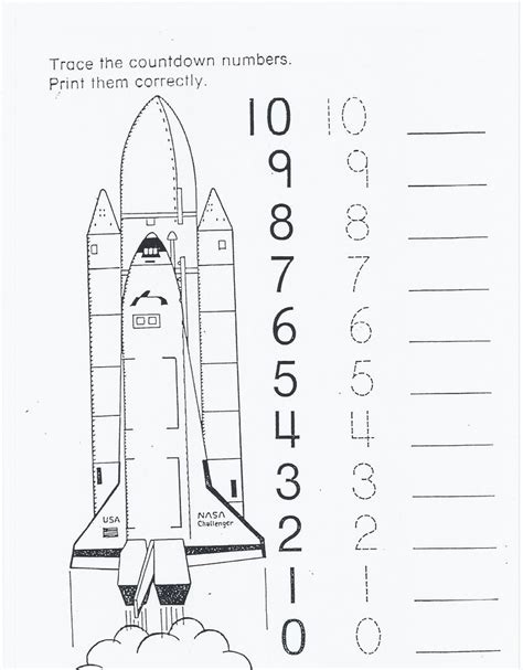 Outer Space Worksheets For Preschool