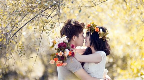Love Couples With Flowers Hd Love 4k Wallpapers Images Backgrounds
