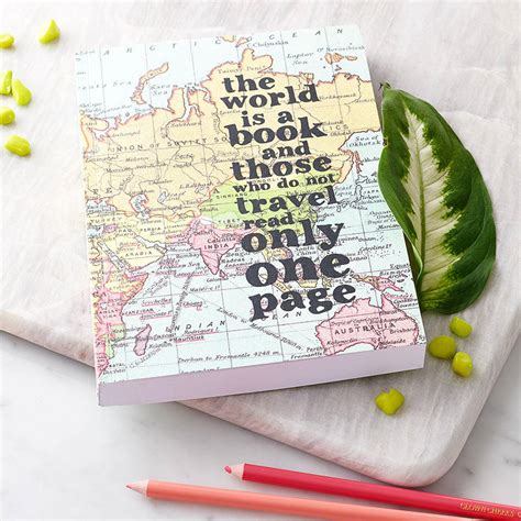 Enjoy our journal quotes collection by famous authors, poets and journalists. inspirational quote travel journal by bookishly | notonthehighstreet.com