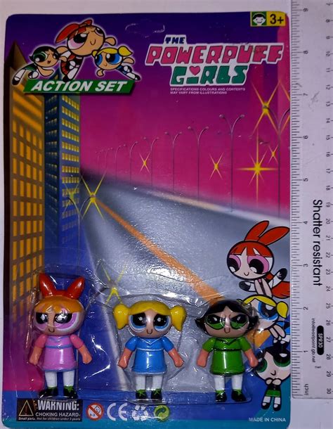 The Powerpuff Girls Original Action Set 3 Figure Toy New In Original