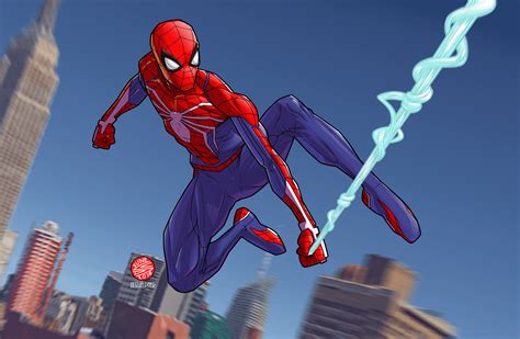 Spider Man Ps4 Fanart By Drawerofdrawings Rmarvel