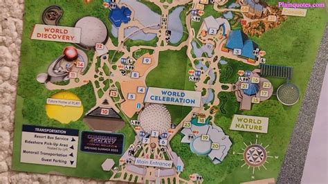 2022 Walt Disney World Epcot Theme Park Map Theme Park Map Epcot Theme Park World Discovery
