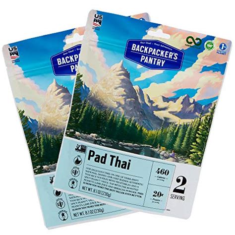 Dehydrated or freeze dried meals! Backpacker s Pantry Pad Thai, 2 Servings Per Pouch (6 ...