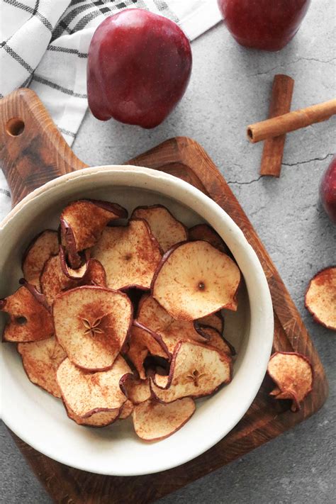 Baked Cinnamon Apple Chips Recipe Receitas