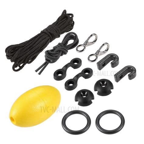 Kayak Canoe Anchor Trolley Kit With Pulleys Pad Eyes Rope Float