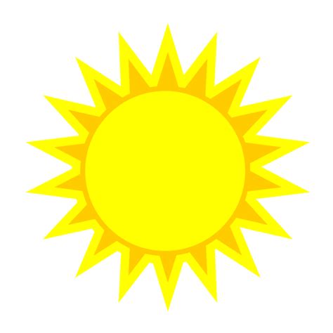 Bright Yellow Sun Clip Art Clipart Best