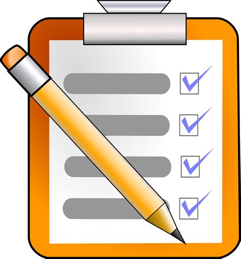 Free List Checklist Vectors Pixabay
