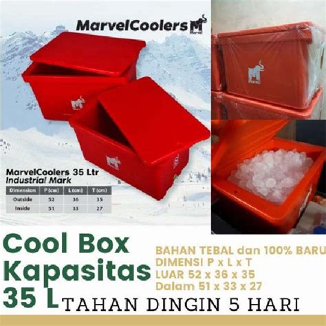 Jual Cooler Box Ice Liter Marvel Cool Box Kotak Boks Box Es Di